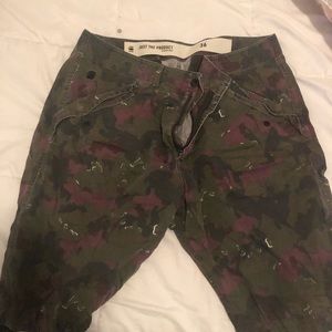 Camo g raw shorts